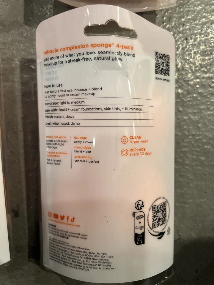 Real Techniques Miracle Complexion 海绵 4,16 件装海绵 — 第 3/3 张图片