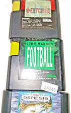 Lot Of 3 Sega Genesis Games King Salmon, Skitchin', John Madden bc14       26243