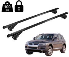 BARRE PORTATUTTO TETTO PER VW TOUAREG (7L) 2003-2010 CON CORRIMANO ANTIFURTO