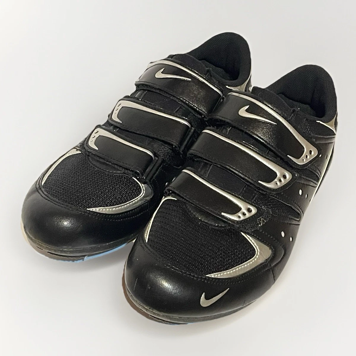 VTG Nike Cycling Shoes Mens Sz 12 Black Blue Gray Mountain Biking Gravel Outdoor Vintage Nike ACG Cycling Shoes 184016-071 | Mercari main image 3