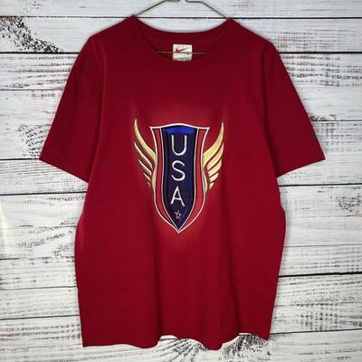 Vintage 90s Nike White Tag USA Track & Field USATF Graphic T-Shirt Men s Medium