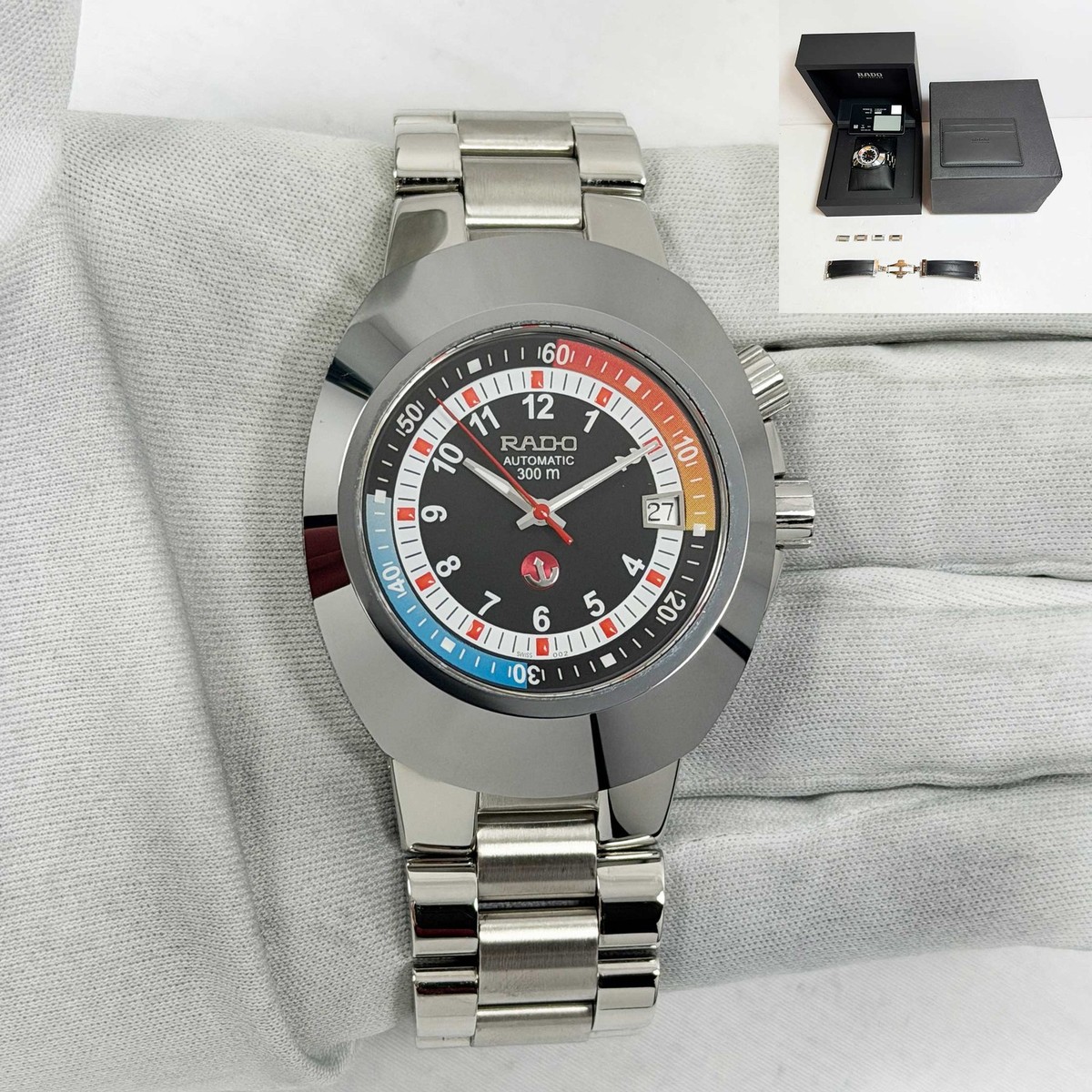 Rado Original Diver 01.658.0639.3.002 39MM Black Stainless Steel