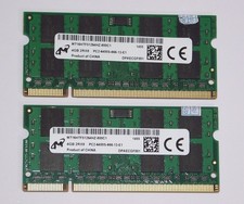 8gb DDR2 PC2-6400 (2 x 4gb kit) Laptop RAM upgrade - Micron MT16HTF51264HZ-800C1