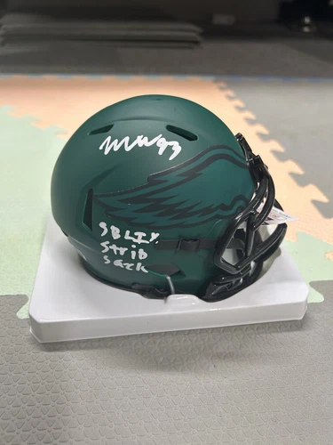 Philadelphia Eagles Signed Mini Helmet
