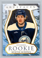 2023-24 Upper Deck Artifacts 178 Hunter McKown Rookie /999 Columbus Blue Jackets