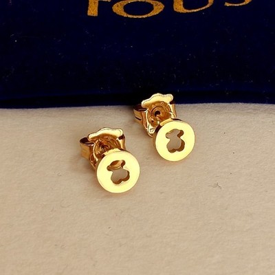 TOUS Little Bear Earrings Gold signature teddy bear design everyday elegant