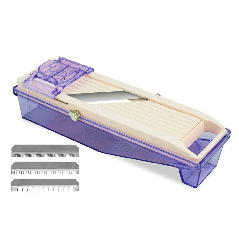 Benriner No.2 Mandoline Slicer Adjustable Vegetable 64mm w/ Catch Box