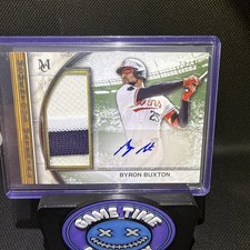 2025 Topps Museum Byron Buxton Momentous Material Jumbo Patch Auto /25 MMJPA-BB