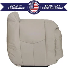 Passenger Top Leather Seat Cover Tan Perforated For 2003-2006 Cadillac Escalade