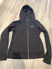 Women s Lululemon Black Scuba Hoodie Zip Up Sweatshirt Sz 12 Worn Once Logo