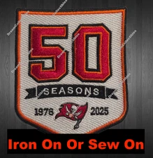 Home Tampa Bay Buccaneers 50th Anniversary Patch Bucs 50 Seasons Patch
