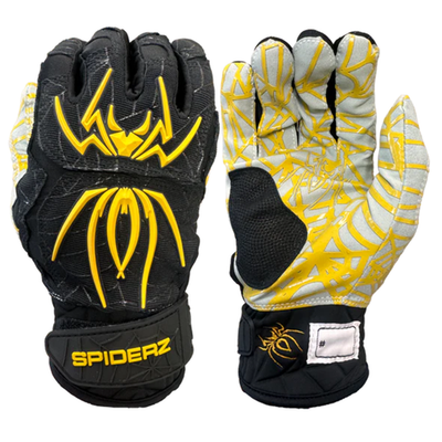 Spiderz HYBRID Batting Gloves - Black/Vegas Gold | eBay