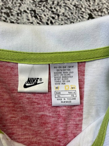 Vintage 90s Nike Challenge Court Andre Agassi Splash Tennis Polo Shirt Size XL - Afbeelding 13 van 14