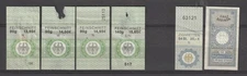 Germany Revenue Stamp Fiscal Tobacco banderols Tabak Zigaretten Steuer different