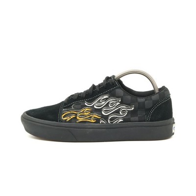 VANS Damen Old Skool Flame Sneaker EU 36,5 Schwarz 721356 ComfyCush