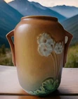 Roseville Art Pottery Yellow Primrose Vase 761-6”  Roseville Sticker