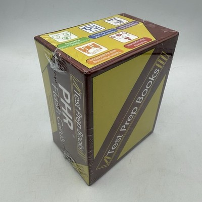 PHR Certification Flash Cards by Test Prep Books Study Guide Review SEALED