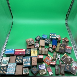 Vintage Huge Lot Of Old Screws And Box’s , Nuts , Jars & More