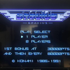 Gradius W/Case Manual PC Engine Hu Card Retro Used Game Good NTSC-J Japan JP