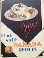 Vintage Homemade Banana Recipes 1929 Pamphlet 