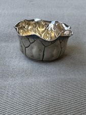 Antique 1900 Shiebler Sterling Silver #16 Salt Cellar w/ Gold Gilt Interior Wash