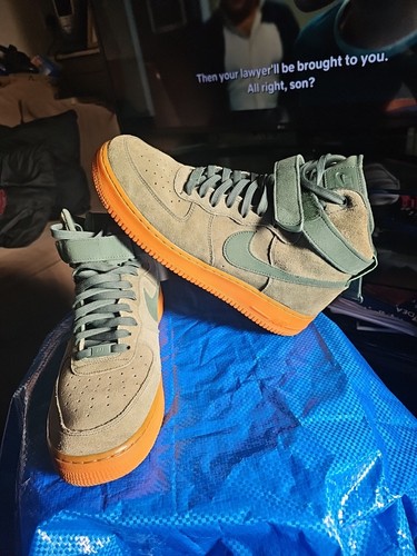 Nike Air Force 1 High '07 LV8 Suede Vintage Trainers SZ Uk 10/45 In Ex Con.£820