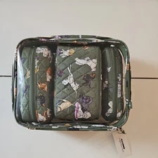 Vera Bradley 4 Piece Cosmetic Bag Travel Set NWT Dog Park
