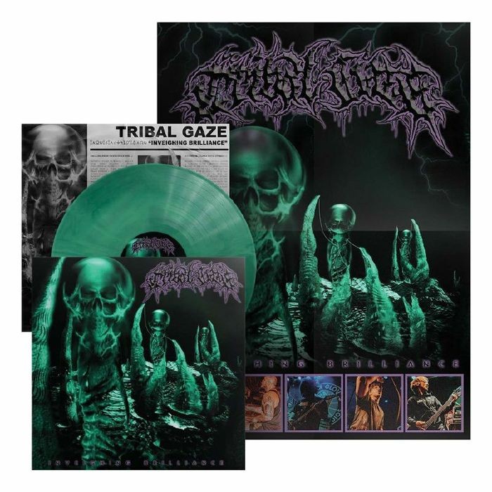 TRIBAL GAZE - Inveighing Brilliance - green swirl vinyl LP + insert + poster