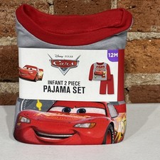 Disney Pixar Cars Lightning McQueen Size 12M Pajama Set Pj's LS NWT