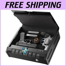 Nightstand Biometric Gun Safe - Secure Storage Solution