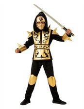 Rubies Childs Gold Ninja Costume Large For Themed Parties And Halloween 641143L