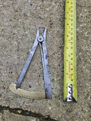 Vintage Stahl & Messing Transferlehre Messschieber