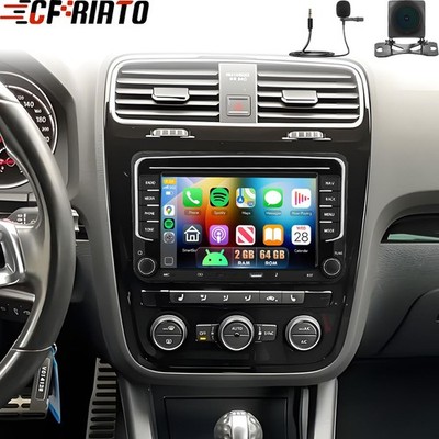 64GB Für VW Scirocco 2009-2014 Android 15 Autoradio Wireless Carplay Navi Kamera