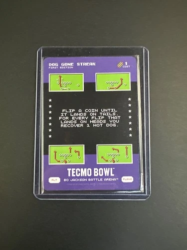 Dog Gone Streak 1 Cost 🌭 Tecmo Bowl Bo Jackson PL7 Super Short Plays