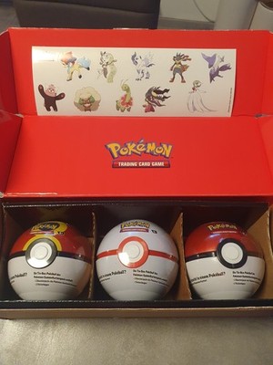 Pokemon Tin Box 3er Bundle Pokeball Premierball Wiederball 2025 DE NEU