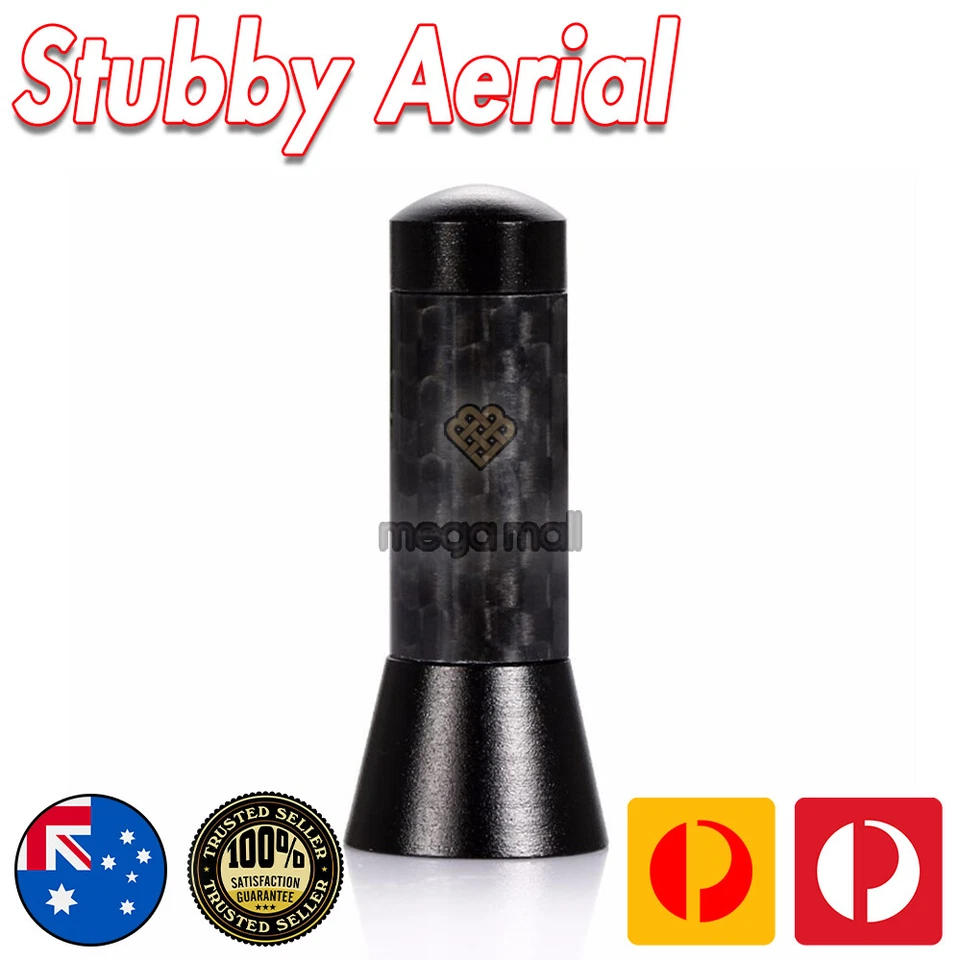 Antena de fibra de carbono negra Stubby Bee Sting para Toyota Corolla Foto 3 de 4