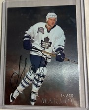 1998-99 ITG Be A Player Silver Danny Markov Daniil #283 Rookie Auto RC
