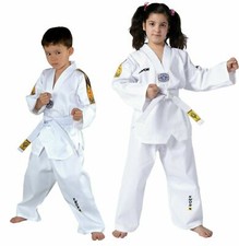 Kwon Taekwondoanzug Tiger Kinder 90 - 180 Einsteiger Taekwondo Anzug Gi Gürtel
