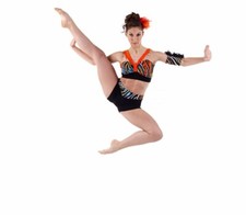 TORRID ZONE Jazz Dance Costume w/ Arm Band Child XL