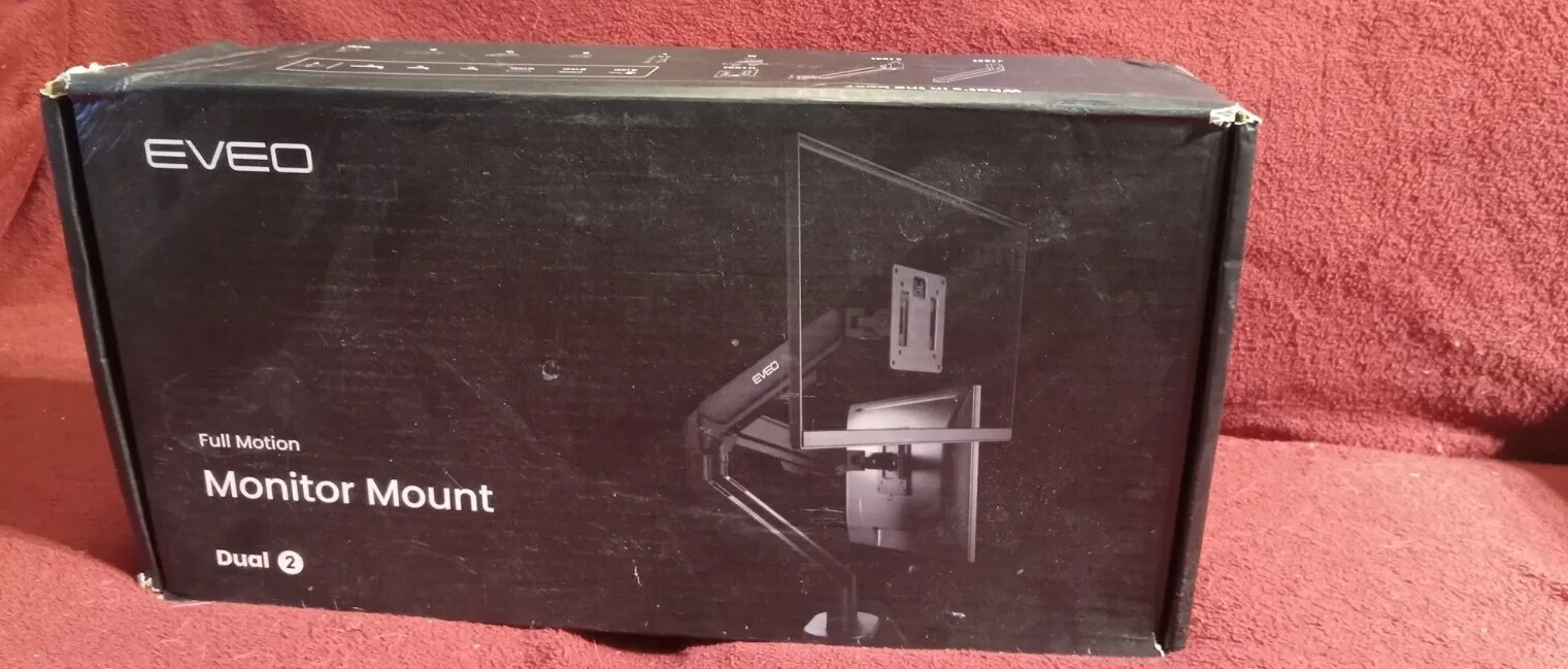 EVEO Full Motion Dual Monitor Mount Desk Arms Monitor Arms Dual