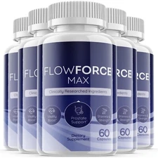 (5 Pack)  Flow Force Max - Vegan, Male Vitality Supplement Pills - 300 Capsules