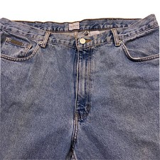 Calvin Klein Men s Easy Fit Relaxed Double Stone Straight Jean Denim 38x33