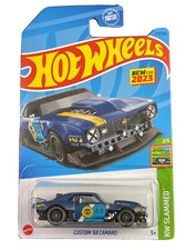 Hot Wheels 2023 Hw Slammed 25 Blue Custom 68 Camaro New For 2023