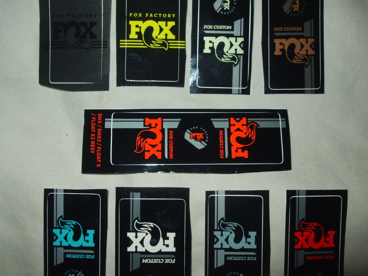 Fox Factory Shock Decal Float X, X2 Resy, DHX, DHX2, DPX2 Resy