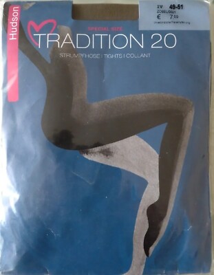 Gr. 48 50 NEU - Fein Strumpfhose Curvy Hudson Tradition 20, Braunton (ZG 49-51)