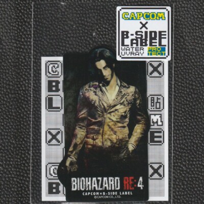 CAPCOM x B-Side Label Sticker BIOHAZARD RESIDENT EVIL Luis Sera
