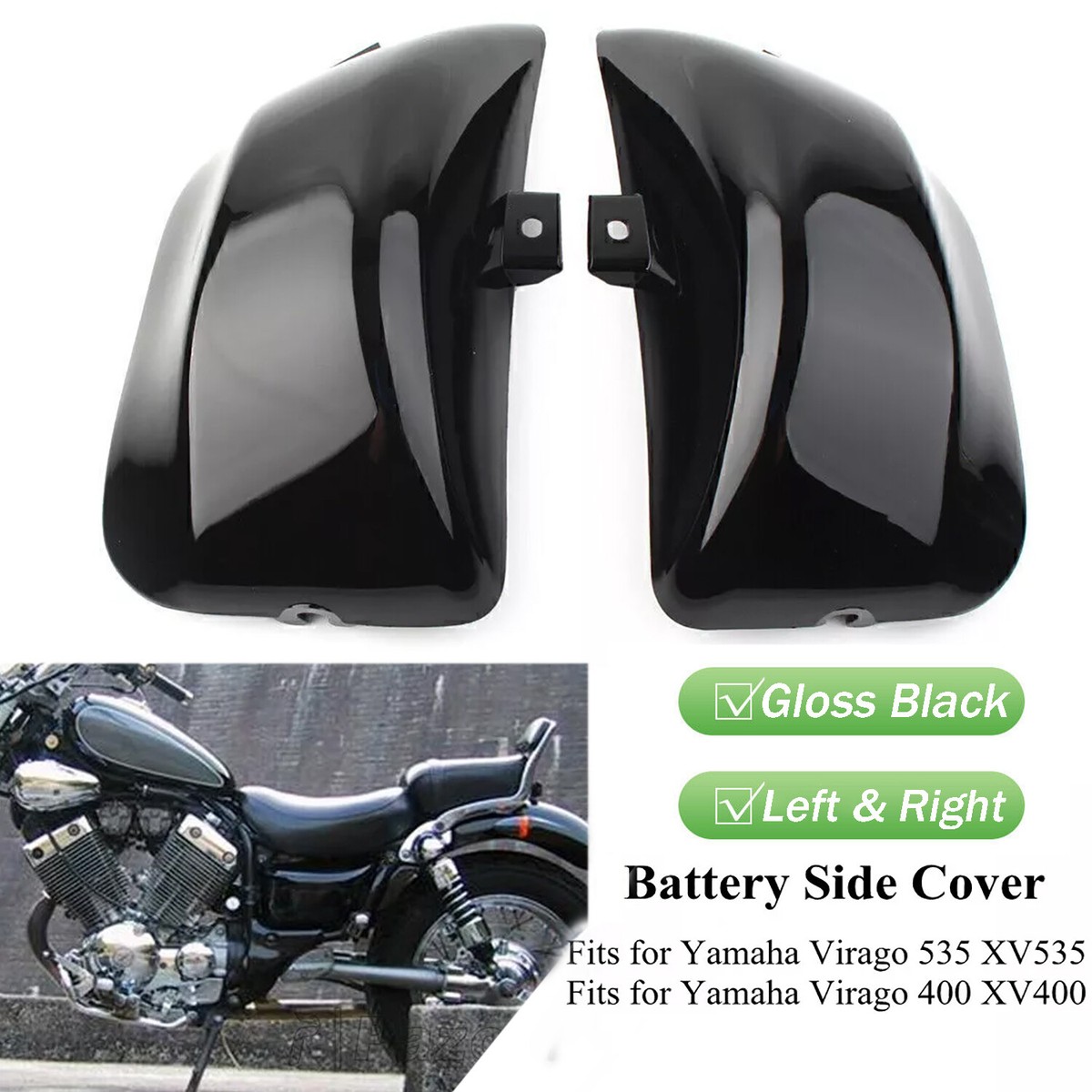 Plastic Battery Side Fairing Cover For Yamaha Virago 400 535 XV400