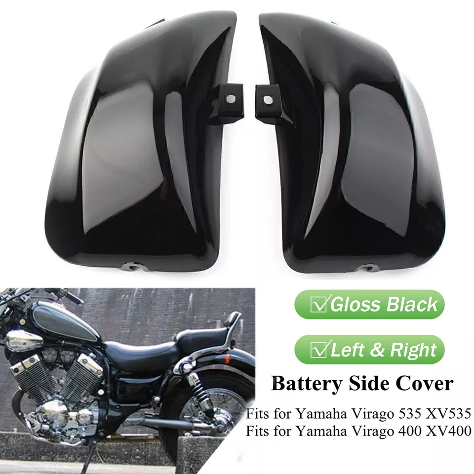 For Yamaha Virago XV535 Virago XV400 Left & Right Fairing / Battery Side Covers Foto 3 de 4