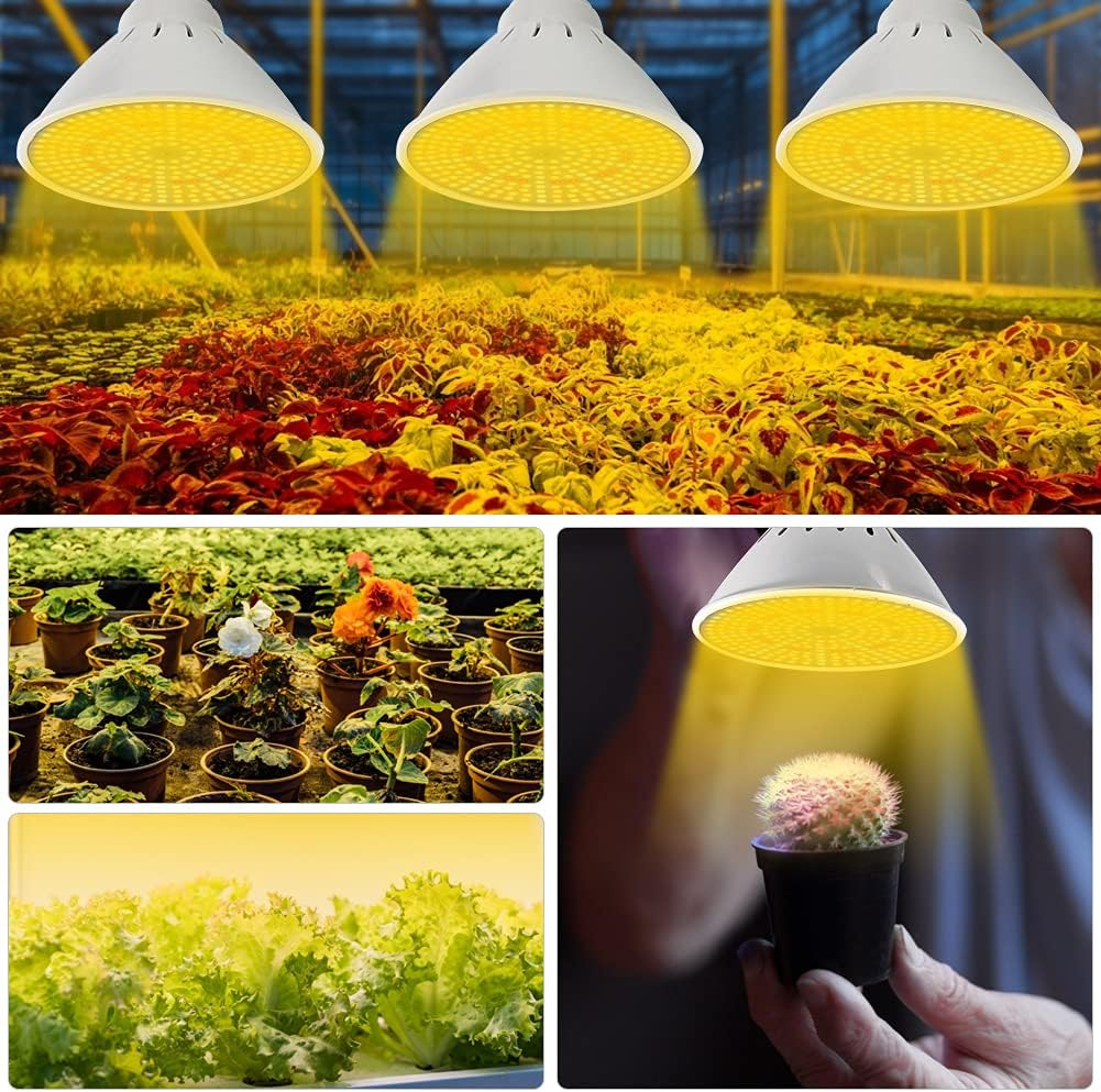 LED Grow Light Bulb Full Spectrum Sunlight, Plant Light Bulb with 290