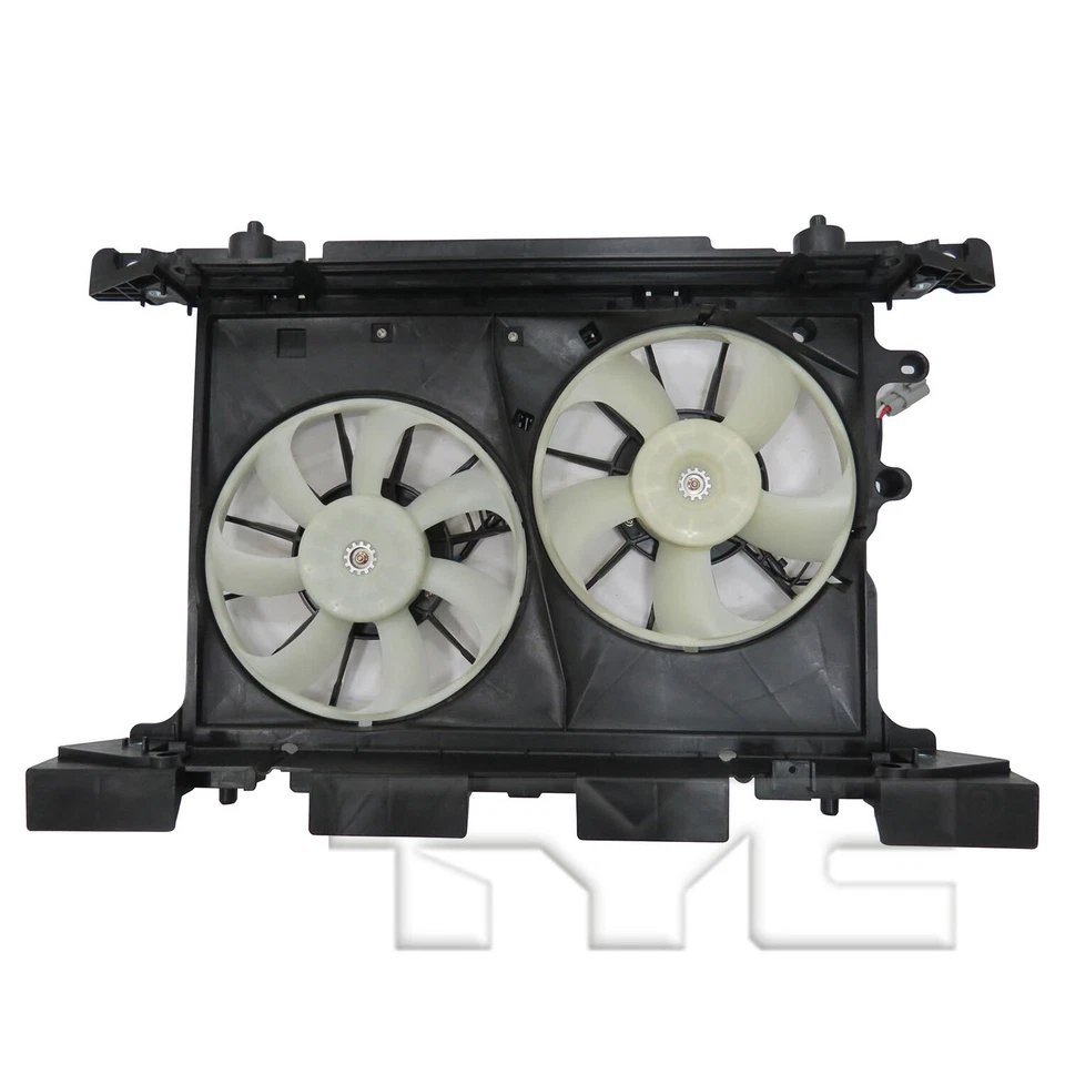 Conjunto duplo de radiador e ventilador condensador Scion tC 2011-2016 - Imagem 2 de 3